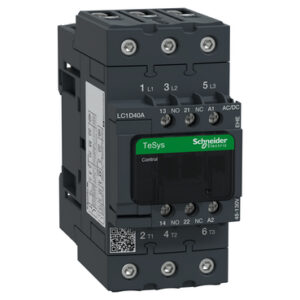 TeSis D Green: kontaktor 3P EverLink, 40A (AC-3), 60A (AC-1), 48-130V AC/DC, 1NO+1NC