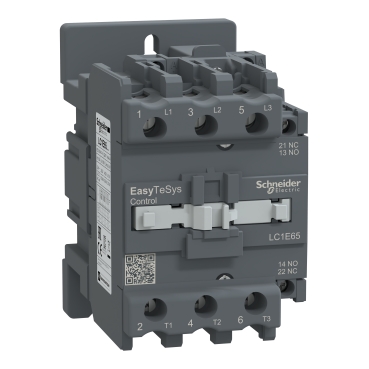 EasyPact TVS: Kontaktor, 3P, 65A (AC-3), kalem 24V AC, 1NO+1NC