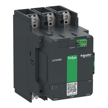 TeSys Giga: kontaktor 3P, 500A (AC-3), 700A (AC-1), kal. 100-250V AC/DC, 1NO+1NC