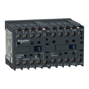 KONTAKTOR REV 6A 3P PRT 1NO 24V 50/60HZ