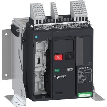 Telo prekidaca MASTERPACT MTZ1 12-H1, 3P, F, In=1250A, Un=220/415V AC (Icu=42kA, Ics=100%Icu), 4 OF + 1 SDE