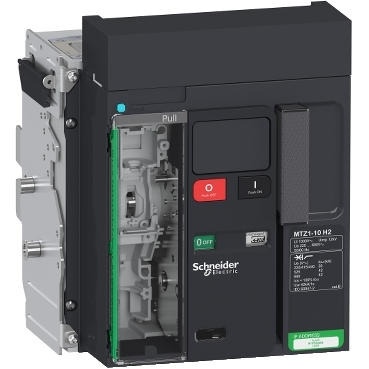 Telo prekidaca MASTERPACT MTZ1 10-H2, 3P, DO, In=1000A, Un=220/415V AC (Icu=50kA, Ics=100%Icu), 4 OF + 1 SDE