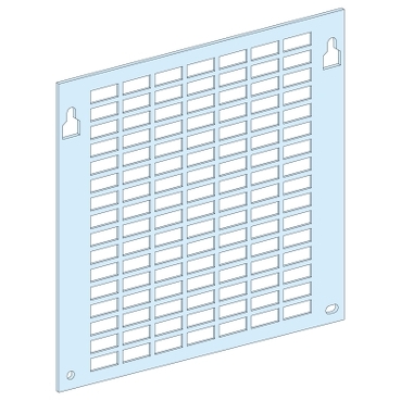 Prisma SeT G: flat perforated mounting plate 440x200mm, 4 modules