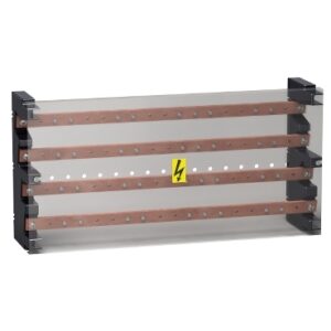 Linergy BS: distributivni blok 250A, 4p, Cu sine 20x5mm, 13 izvoda po fazi (13xM6), 4 rupe fi 10.2mm za dovod, izolaciona maska