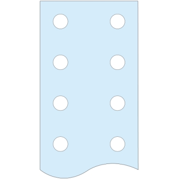 Linergy BS: bakarna sina 80x10mm L=1675mm, perforirana