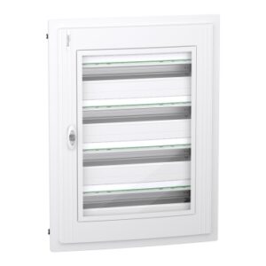 PrismaSeT XS: orman ugradni 4 x 24 modula, providna vrata, IP40