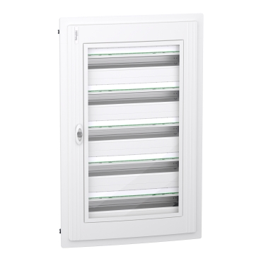 PrismaSeT XS: orman ugradni 5 x 24 modula, providna vrata, IP40