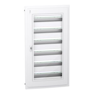 PrismaSeT XS: orman ugradni 6 x 24 modula, providna vrata, IP40