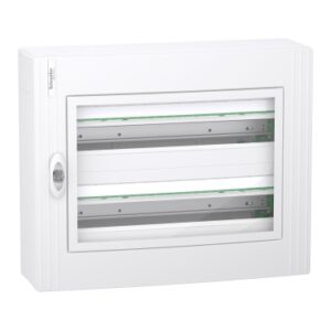 PrismaSeT XS: orman nadgradni 2 x 24 modula, providna dim vrata, IP40