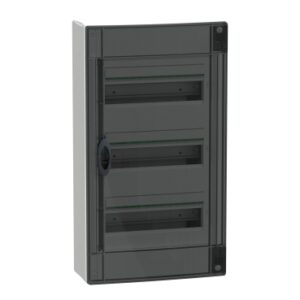 PrismaSeT XS: orman nadgradni 3 x 13 modula, providna dim vrata, IP40