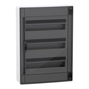 PrismaSeT XS: orman nadgradni 3 x 18 modula, providna dim vrata, IP40