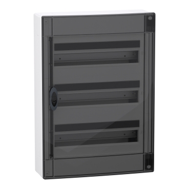 PrismaSeT XS: orman nadgradni 3 x 18 modula, providna dim vrata, IP40