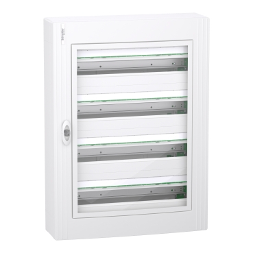 PrismaSeT XS: orman nadgradni 4 x 24 modula, providna dim vrata, IP40