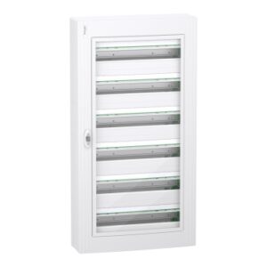 PrismaSeT XS: orman nadgradni 6 x 24 modula, providna dim vrata, IP40