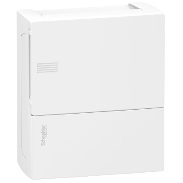 Mini Pragma: distribucija Ormaric, nadzemni, 2 autobusa, 1x8 stubovi, bela puna vrata, IP40