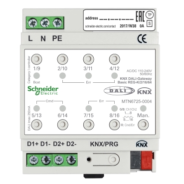 KNX DALI-GATEWAY BASIC REG-K/2/16/64