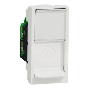 Unica N: 1M racunarska uticnica RJ45, UTP, kat.6, ravna, bela