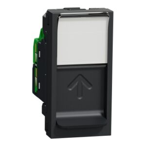 UTIČNICA RJ45 CAT6 FTP 1 MODUL ANTRACIT