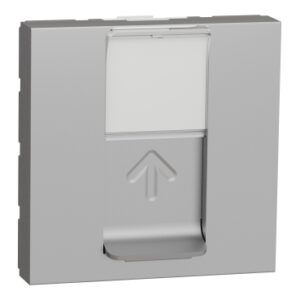 UTIČNICA RJ45 CAT6A FTP 2 MODULA ALU