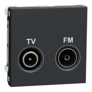Unica N: 2M FM/TV završna uticnica, antracit