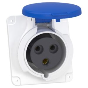 Mureva PK: uticnica, 2P+E, 250V, 32A, 90x100, IP 44, panelna ugradnja, kosa