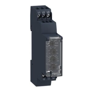 Zelio Kontrola: modularni DC relej za kontrolu napona, podnapon, prenapon U=9...15V DC, Un=12V DC, 1C/O, 5A