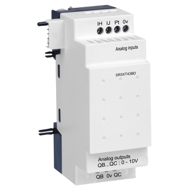 ZELIO: Dodatni analogni modul 2 ulaza (0-10V/0-20mA), 2 izlaza (0-10V), napajanje 24V DC