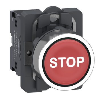 Taster sa simbolom STOP 22mm crveni 1NC