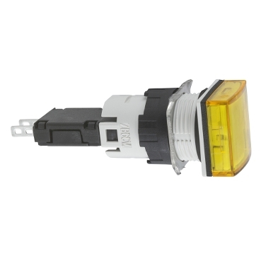 Harmony 6: Signalna svetiljka fi 16, integrisana LED 12…24V AC/DC, kvadratni oblik glave, žuta, IP65