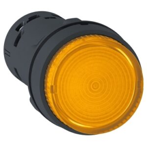 Harmony 7: Taster svetleci fi 22, plasticni, LED 24V AC/DC, sa povratkom, okrugli, ispupčen, narandžasti, 1NO, IP65