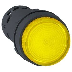 Harmony 7: Taster svetleci fi 22, plasticni, LED 24V AC/DC, sa povratkom, okrugli, ispupčen, žuti, 1NO, IP65