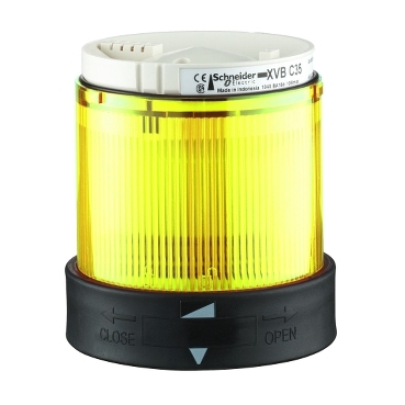 Element za svetlecu kolonu, fi 70mm, treptajuca svetiljka sa integrisanom LED, zuta, 230V AC