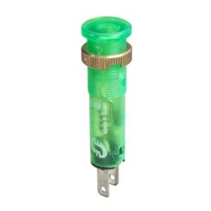 Signalna lampica fi 8, sa LED-diodom, zelena, 24V DC
