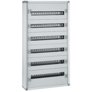 XL3-160: Orman za modularnu opremu (6x24) opremljen sinama i prednjim maskama, 1050x575x147mm, bez vrata, nadgradni