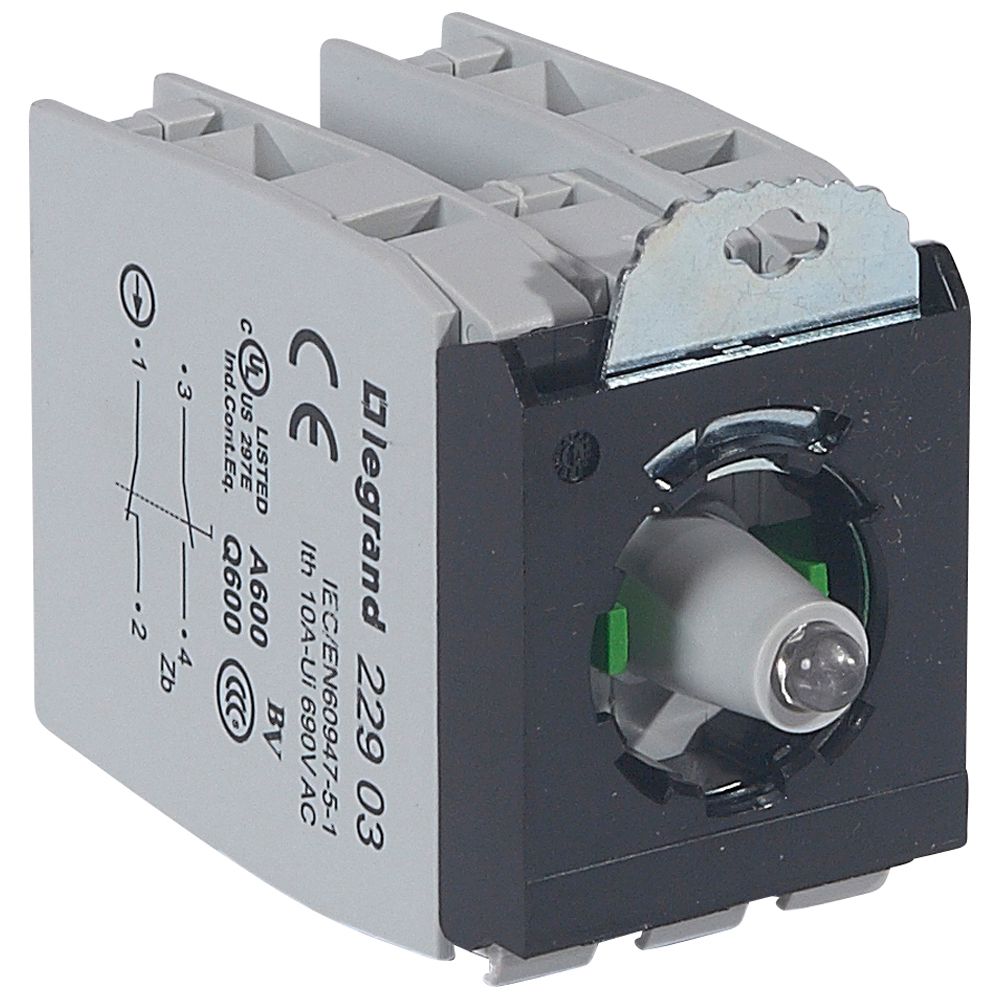 OS BLOK 230V~/= 2NO/NC ZELEN