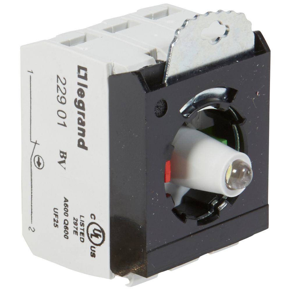 OS BLOK 12-24V~/= NO+NF BELA