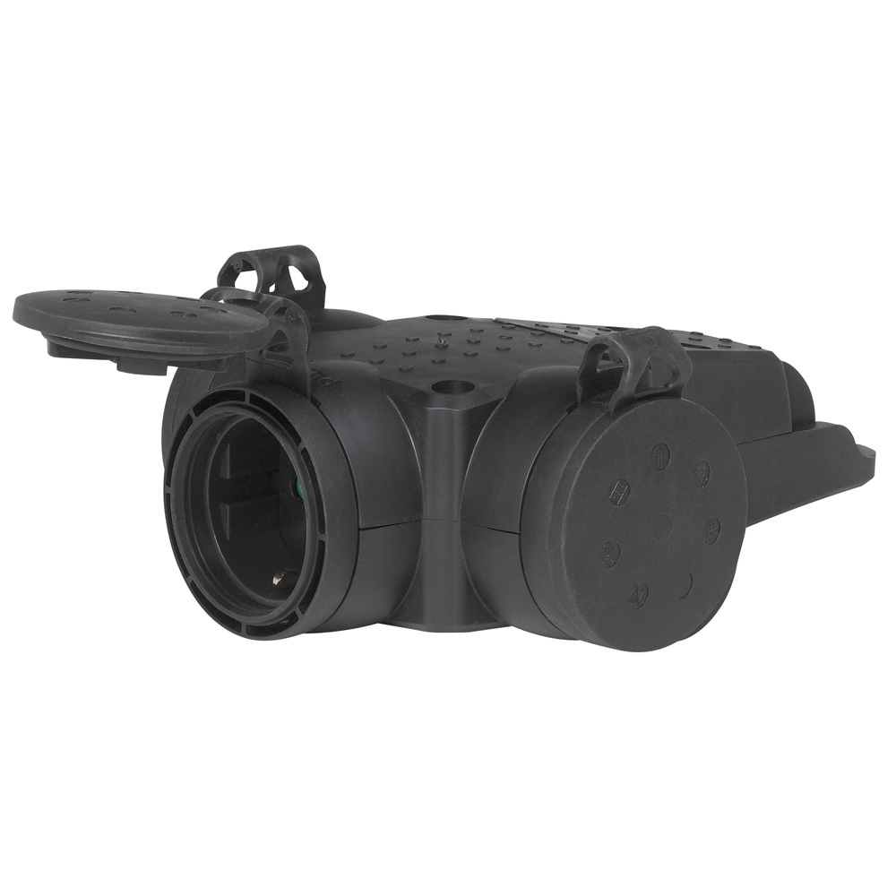 EKSTENZIJA 2P+E GUMA 16A IP44