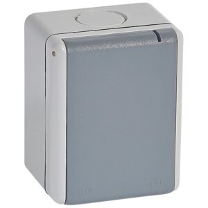 PLEXO N: uticnica 3P+E, 32A, 400V, nadgradna, IP 55, vijcani prikljucak, uvodnica 091915 fi 25, siva