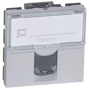 Mosaic: racunarska uticnica RJ45 kat6 UTP, 90°, 2M, LCS2 sistem, aluminijum