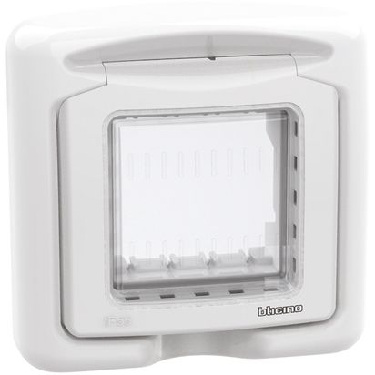 Idrobox: 2M okvir sa nosacem i poklopcem IP55, za Classia mehanizme, bela
