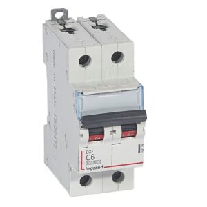 DX3: automatski osigurac 2P, 16kA, kriva "C", 6A