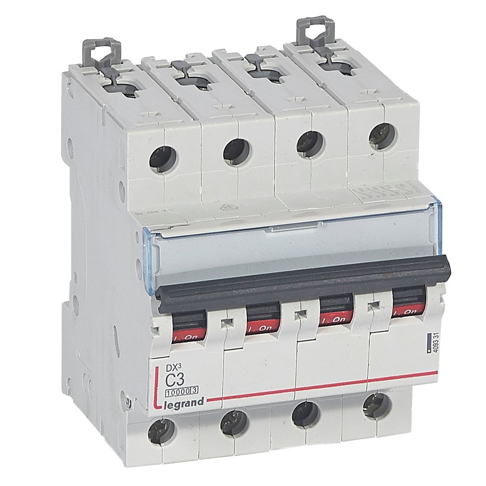 DX3: automatski osigurac 4P, 16kA, kriva "C", 3A