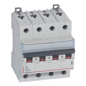DX3: automatski osigurac 4P, 16kA, kriva "C", 6A