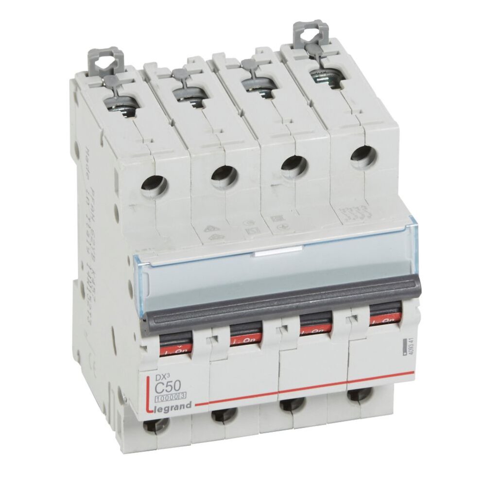 DX3: automatski osigurac 4P, 10kA, kriva "C", 50A
