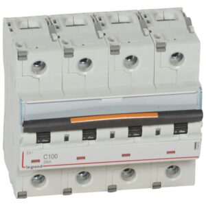 DX3: automatski osigurac 4P, 25 kA, kriva "C", 100A