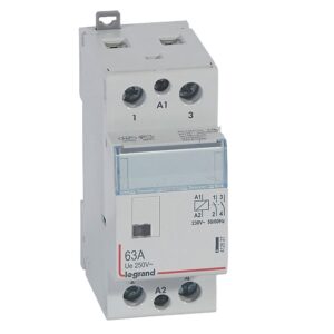CX3: kontaktor modularni bez rucice, 2P, 63A, kal. 230V AC, 2NO