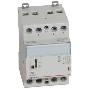 CX3: kontaktor modularni, 4P, 63A, kal. 230V AC, 4NC, sa rucicom