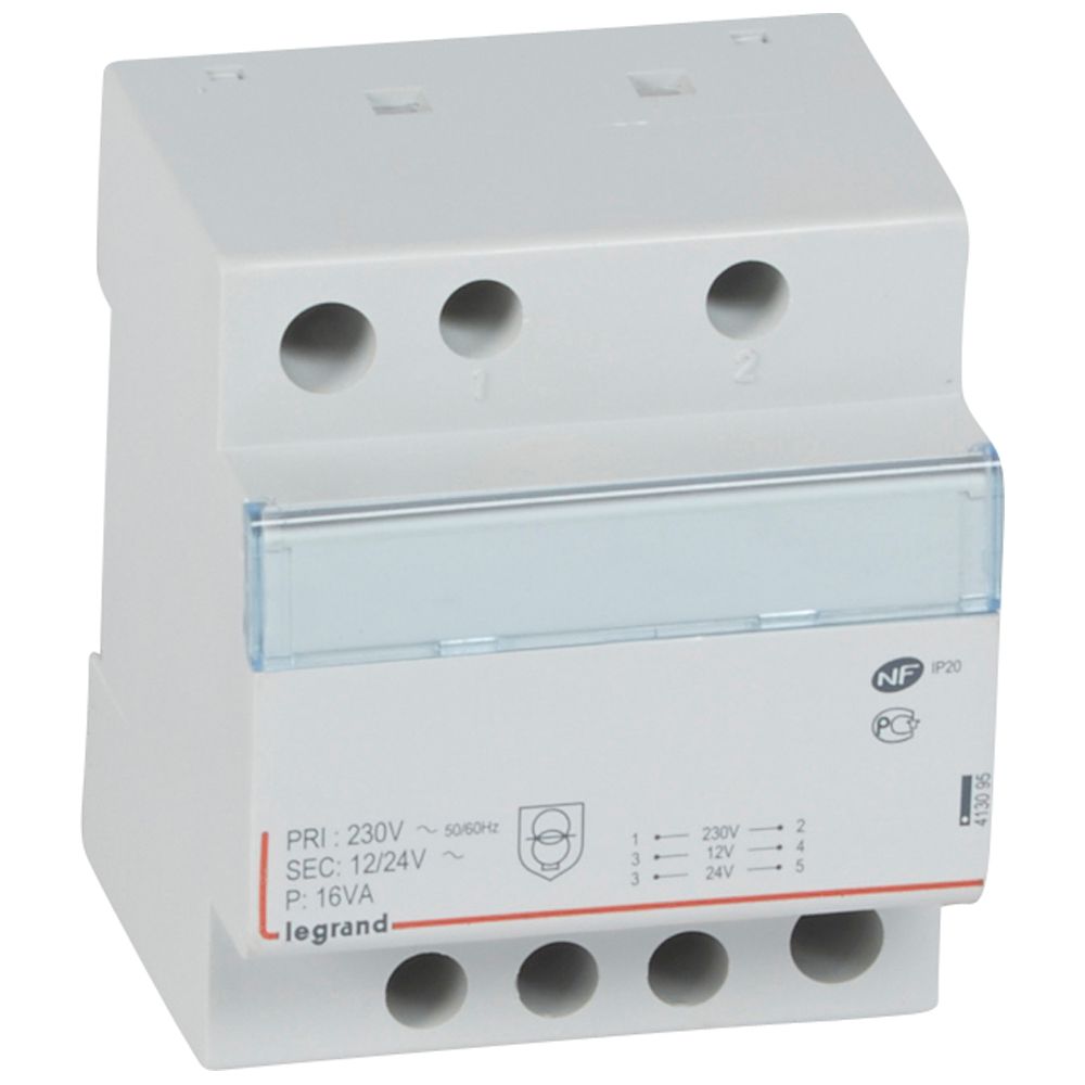 Modularni trafo 230/12-24, 16VA, 4M