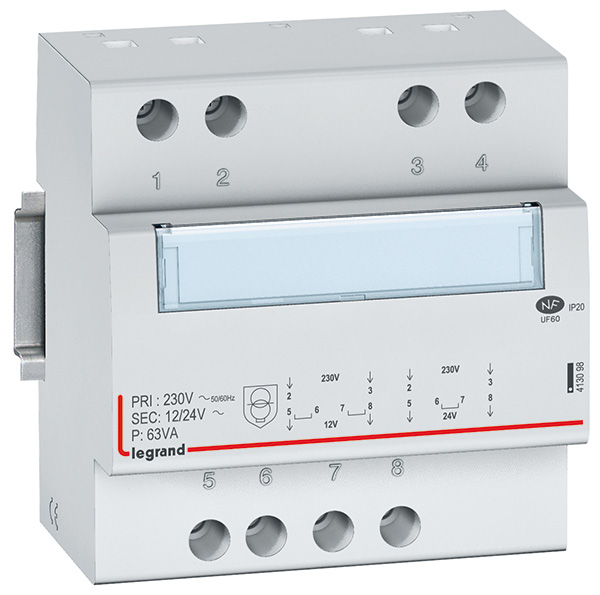 Modularni trafo 230/12-24, 63VA, 5M