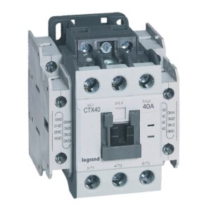 CTX3: kontaktor, 3P, 40A (AC-3), 60A (AC-1), kal. 230V AC, 2NO+2NC